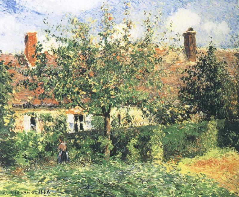 Farmhouse, Camille Pissarro